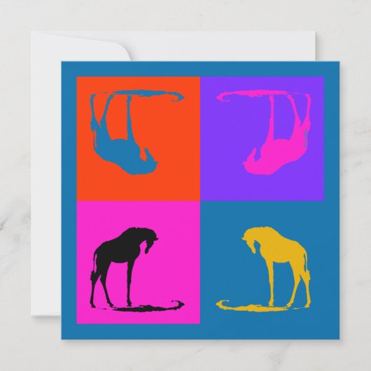 Giraffe Wreath risingdove.com Dankeskarte (Vorderseite)