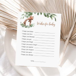 Giraffe wünscht sich für das Kinderspiel