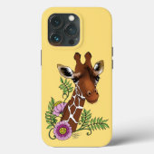 Giraffe Yellow Portrait-Blume Case-Mate iPhone Hülle (Rückseite)