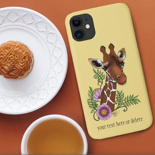 Giraffe Yellow Portrait-Blume Case-Mate iPhone Hülle