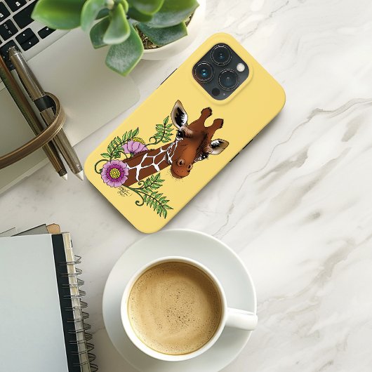 Giraffe Yellow Portrait-Blume Case-Mate iPhone Hülle