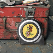 Giraffe Yellow Portrait-Blume Maßband