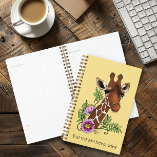 Giraffe Yellow Portrait-Blume Planer