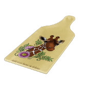 Giraffe Yellow Portrait-Blume Schneidebrett (Ecke)