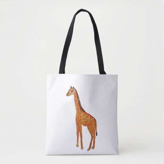 Giraffe zeichne maßgeschneiderte Mehrdruck-Tasche Tasche (Vorderseite)