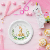 Giraffe Zoo Jungle Animals Kinderdusche Pappteller (Party)