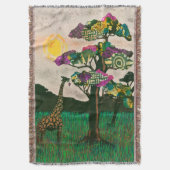 Giraffe zu den Flugzeug Afrikas Decke (Vorderseite Vertikal)