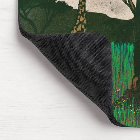 Giraffe zu den Flugzeug Afrikas Mousepad (Ecke)