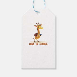 Giraffe Zurück zur Schule Classic T-Shirt Geschenkanhänger
