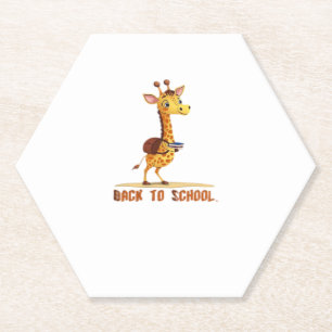 Giraffe Zurück zur Schule Classic T-Shirt Untersetzer