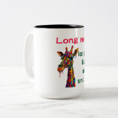 Giraffe Zweifarbige Tasse (Vorderseite Links)