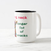 Giraffe Zweifarbige Tasse (VorderseiteRechts)