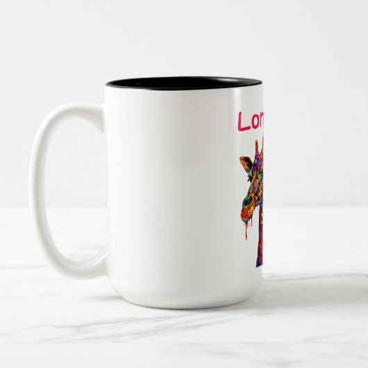 Giraffe Zweifarbige Tasse (Links)