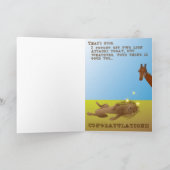 Giraffen-Abschluss-Karte Karte (Innenseite)