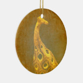 Giraffen-abstrakte Weihnachtsverzierung Keramik Ornament (Rechts)