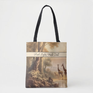 Giraffen am Fluss Tasche
