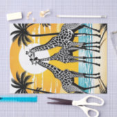 Giraffen am Strand Seidenpapier (Handwerk)