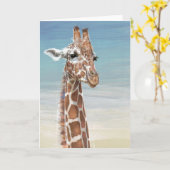 Giraffen-Anmerkungs-Karte Karte (Gelbe Blume)