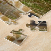Giraffen auf dem afrikanischen Feld durch Bäume Puzzle (Seite)