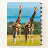 Giraffen auf der Savanna, Uganda Notizblock (Rückseite)