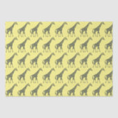 Giraffen auf Gelb Seidenpapier (Vorderseite)