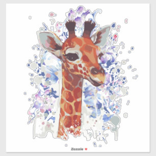 Giraffen-Aufkleber - Giraffe-Aufkleber - Giraffen Aufkleber
