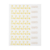 Giraffen-Baby-Duschen-Rücksendeadresse-Aufkleber (Bogen)