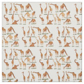 "GIRAFFEN-" BAUMWOLLGEWEBE STOFF (Muster)