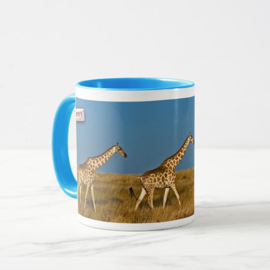 Giraffen bei Etosha NP Tasse (Vorderseite Links)