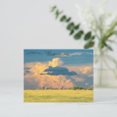 Giraffen bei Sonnenuntergang in Botswana Postkarte (Stehend Vorderseite)