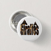 Giraffen-Bild-Logo mit Giraffen, Button (Vorne & Hinten)