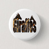 Giraffen-Bild-Logo mit Giraffen, Button (Vorderseite)
