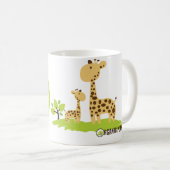 Giraffen-Bio Planeten-Gewohnheits-Tassen Kaffeetasse (VorderseiteRechts)