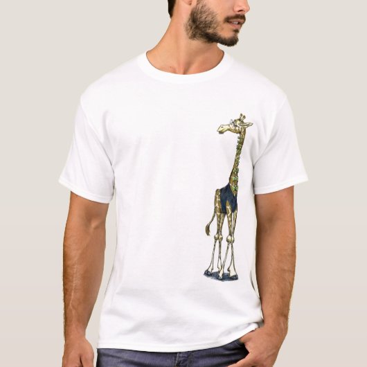 Giraffen-Bogen-Krawatten-Typ T-Shirt (Vorderseite)