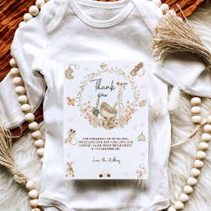 Giraffen-Boho-Kinderzimmer-Baby-Party Dankeskarte