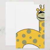 Giraffen Briefpapier (Vorne/Hinten)