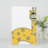 Giraffen Briefpapier (Stehend Vorderseite)