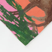 Giraffen, Camel & Sun Fleece Blanket (Ecke)