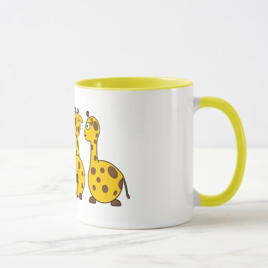 Giraffen-Cartoon Tasse (Rechts)