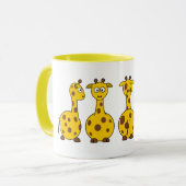 Giraffen-Cartoon Tasse (Vorderseite Links)