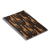 Giraffen Dark: Abstrakt Vintag nahtlos. Notizblock (Rechte Seite)