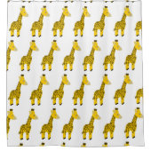 Giraffen-Design Duschvorhang (Vorderseite)