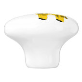 Giraffen-Design personalisiert Keramikknauf (Seitenansicht)