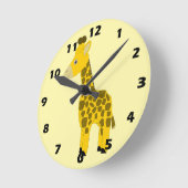 Giraffen-Design Runde Wanduhr (Winkel)