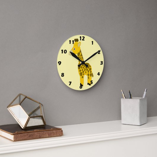 Giraffen-Design Runde Wanduhr (Büro)