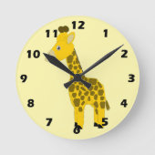 Giraffen-Design Runde Wanduhr (Vorderseite)