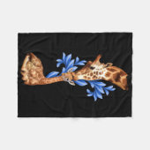 Giraffen die Liebe einer Mutter Fleecedecke (Vorderseite (Horizontal))