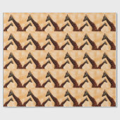 Giraffen, doppelte Probleme, Geschenkpapier (Flach)