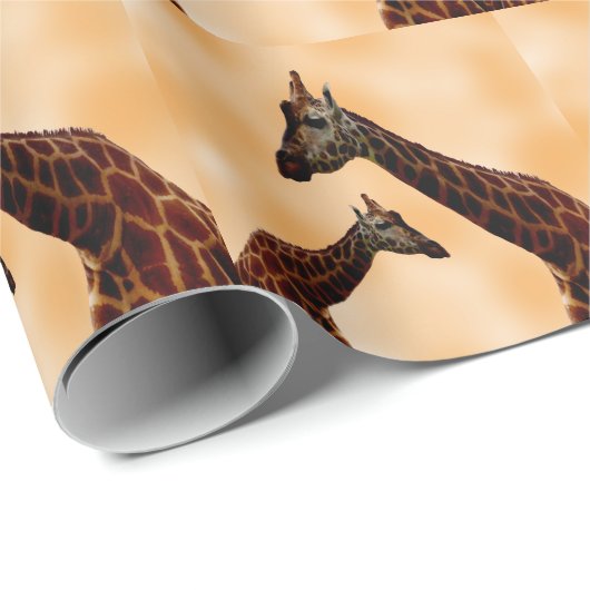 Giraffen, doppelte Probleme, Geschenkpapier (Rolleneckpunkt)
