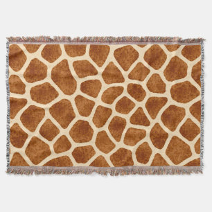 Giraffen-Druck Braun Beige Babyparty Safari-Thema Decke